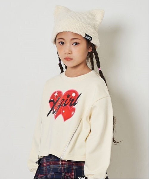 ♡ページ ハートグラフィティジッププルオーバー