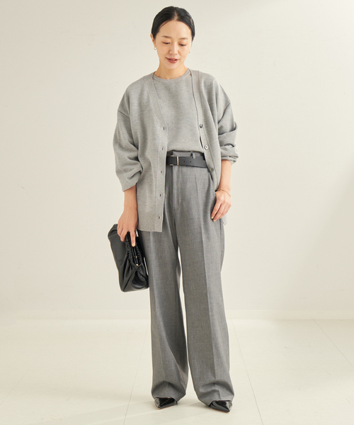 plage（プラージュ）の「《WEB限定追加》sweat kn nuance  カーディガン（カーディガン/ボレロ・レディース・ホワイト/ライトグレー/チャコールグレー・FREE）」の10枚目の写真