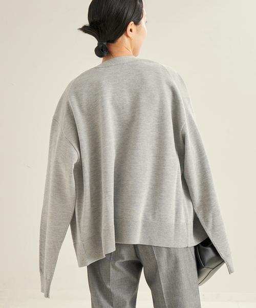 plage（プラージュ）の「《WEB限定追加》sweat kn nuance  カーディガン（カーディガン/ボレロ・レディース・ホワイト/ライトグレー/チャコールグレー・FREE）」の17枚目の写真