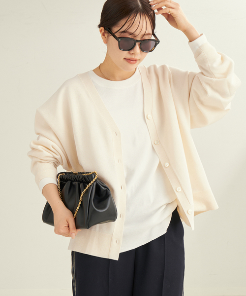 plage（プラージュ）の「《WEB限定追加》sweat kn nuance  カーディガン（カーディガン/ボレロ・レディース・ホワイト/ライトグレー/チャコールグレー・FREE）」の22枚目の写真