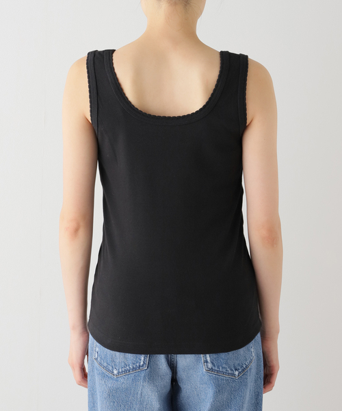 Spick & Span(スピックアンドスパン)の「Uネックノースリーブ(タンクトップ・レディース・ベージュ/ブラック・FREE)」の5枚目の写真