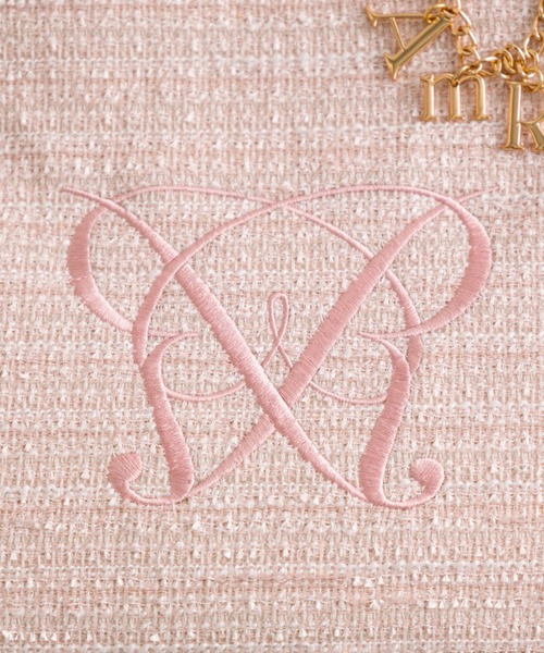 OLIVE des OLIVE（オリーブデオリーブ）の「Aimerianejoeチャーム付きキャリーオントート（トートバッグ・レディース・ピンク/ホワイト/ブラック・FREE）」の6枚目の写真