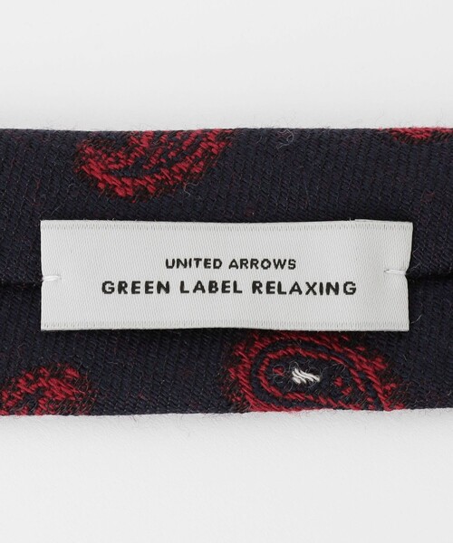 green label relaxing（グリーンレーベルリラクシング）の「GLR 8.0cm ペイズリー ITALY ネクタイ（ネクタイ・メンズ・グレー/ブラック/ネイビー・FREE）」の11枚目の写真