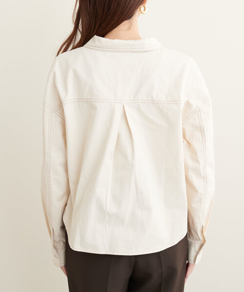 natural couture（ナチュラルクチュール）の「アソートデニムショートブルゾン（ブルゾン・レディース・その他1/アイボリー/インディゴブルー/ブラック・FREE）」の16枚目の写真