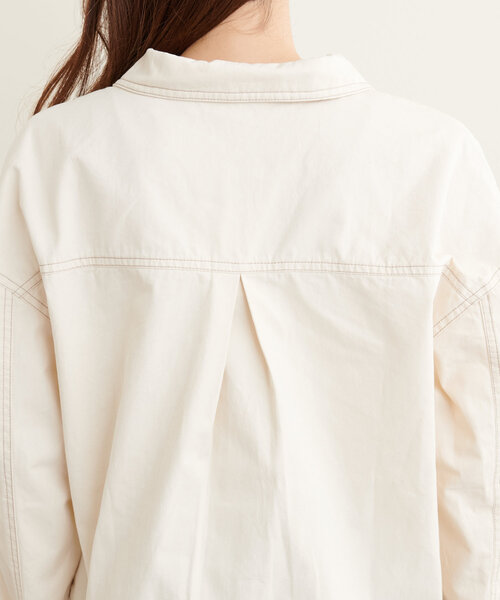 natural couture（ナチュラルクチュール）の「アソートデニムショートブルゾン（ブルゾン・レディース・その他1/アイボリー/インディゴブルー/ブラック・FREE）」の17枚目の写真