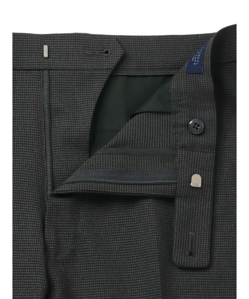 SUIT SQUARE(スーツスクエア)の「最高パンツ 2WAYストレッチ ウールライクポリエステルツイル ハウンドトゥース RS07(スラックス・メンズ・チャコールグレー・M(79cm)/S(76cm)/L(82cm)/LL(85cm)/SS(73cm)/3L(88cm))」の6枚目の写真