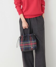 Dessin | ◆2WAYチェックドロストリングトート(ショルダーバッグ)