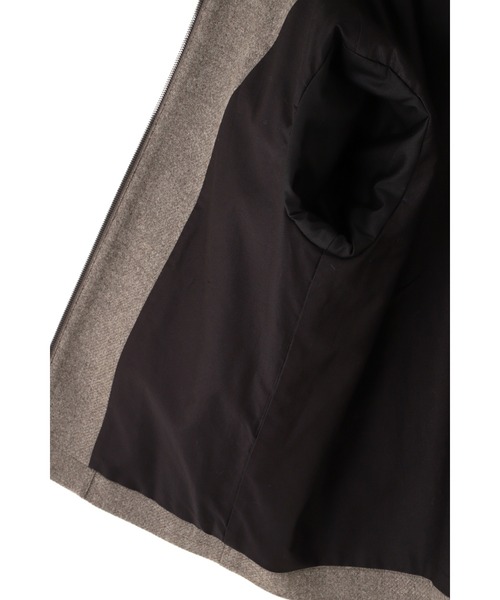 美品/3XL マーガレットハウエル　モッズコート　ダウン　フェザー　ダブルジップ SUMMER WOOL | MARGARET HOWELL（マーガレット・ハウエル