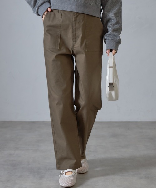 ハイウエストベイカーパンツ LIVINGTONEロンハーマンハイウエスト