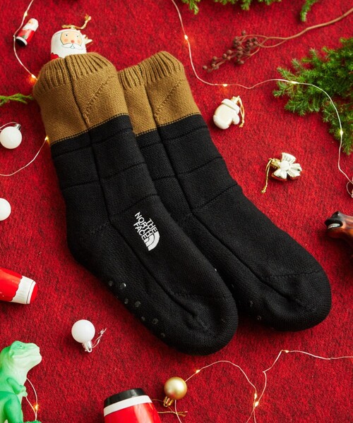 THE NORTH FACE（ザノースフェイス）の「THE NORTH FACE/ザ・ノース・フェイス Nuptse Bootie Socks ヌプシ ブーティ ソックス（ソックス/靴下・メンズ・オリーブ/ブラウン/ブラック/グレー・SMALL/MEDIUM）」の13枚目の写真