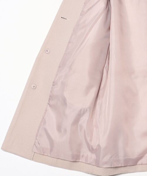 LAISSE PASSE(レッセパッセ)の「【尾州織】ノーカラーコート(ノーカラーコート・レディース・ベージュ・SMALL/MEDIUM)」の10枚目の写真