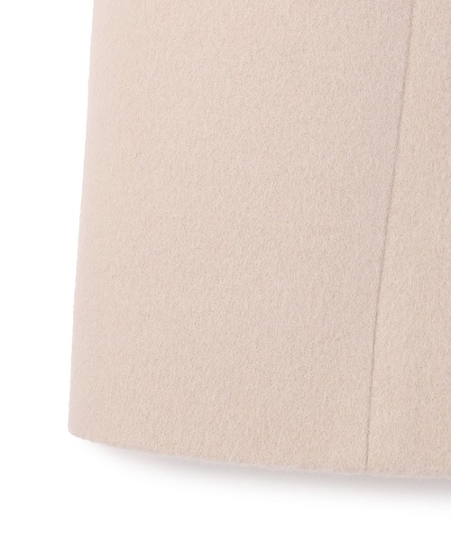 LAISSE PASSE(レッセパッセ)の「【尾州織】ノーカラーコート(ノーカラーコート・レディース・ベージュ・SMALL/MEDIUM)」の8枚目の写真