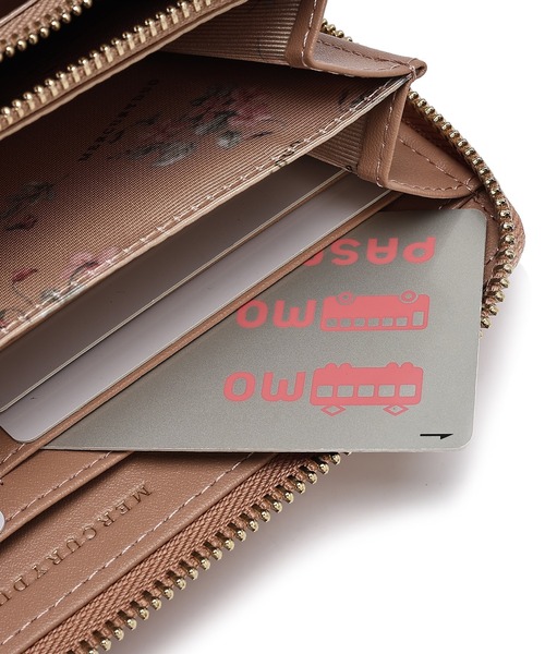 MERCURYDUO（マーキュリーデュオ）の「【MERCURYDUO/マーキュリーデュオ】ストライプキルティング　ラウンド長財布（財布・レディース・イエロー/シルバー/アイボリー/ブラック/ピンク・FREE）」の11枚目の写真