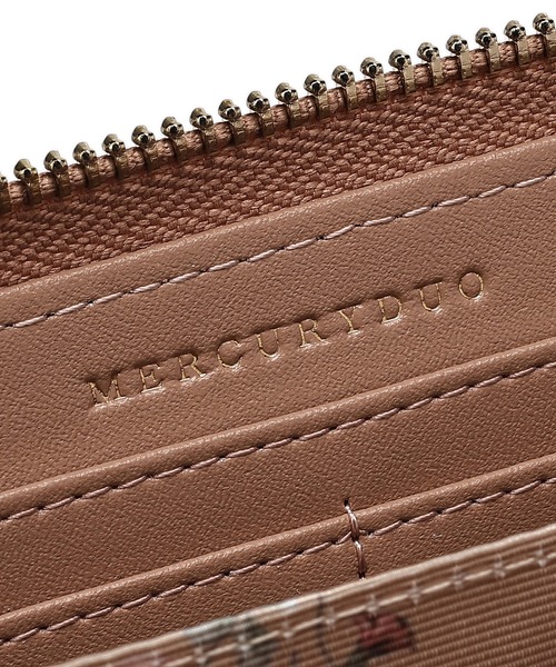 MERCURYDUO（マーキュリーデュオ）の「【MERCURYDUO/マーキュリーデュオ】ストライプキルティング　ラウンド長財布（財布・レディース・イエロー/シルバー/アイボリー/ブラック/ピンク・FREE）」の12枚目の写真