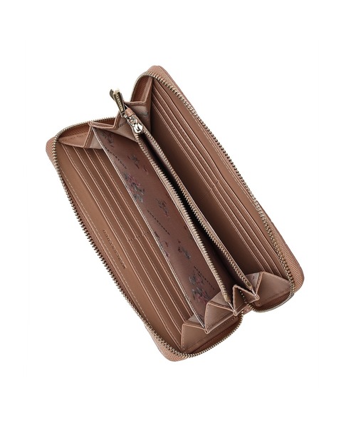 MERCURYDUO（マーキュリーデュオ）の「【MERCURYDUO/マーキュリーデュオ】ストライプキルティング　ラウンド長財布（財布・レディース・イエロー/シルバー/アイボリー/ブラック/ピンク・FREE）」の8枚目の写真