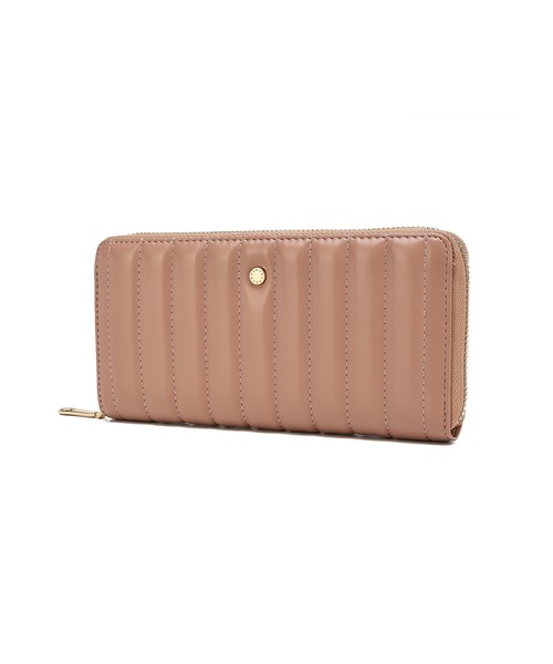 MERCURYDUO（マーキュリーデュオ）の「【MERCURYDUO/マーキュリーデュオ】ストライプキルティング　ラウンド長財布（財布・レディース・イエロー/シルバー/アイボリー/ブラック/ピンク・FREE）」の16枚目の写真