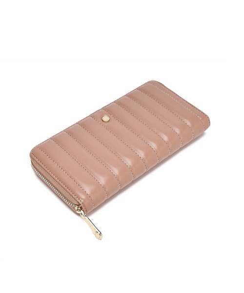 MERCURYDUO（マーキュリーデュオ）の「【MERCURYDUO/マーキュリーデュオ】ストライプキルティング　ラウンド長財布（財布・レディース・イエロー/シルバー/アイボリー/ブラック/ピンク・FREE）」の18枚目の写真