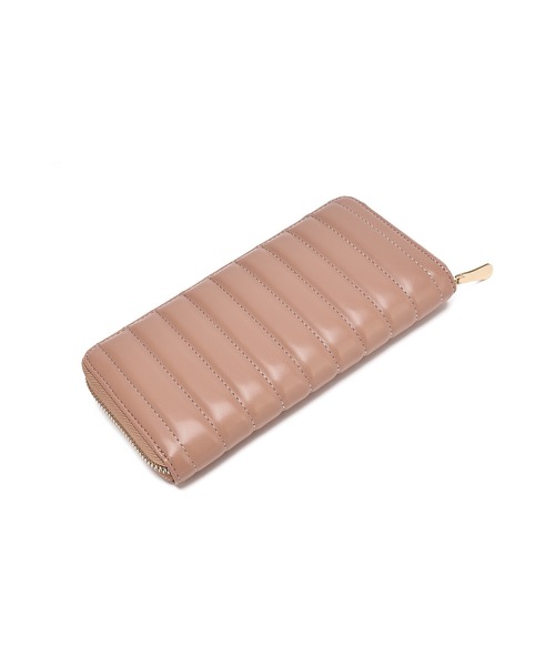 MERCURYDUO（マーキュリーデュオ）の「【MERCURYDUO/マーキュリーデュオ】ストライプキルティング　ラウンド長財布（財布・レディース・イエロー/シルバー/アイボリー/ブラック/ピンク・FREE）」の19枚目の写真