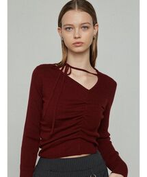 EMODA（エモダ）の「チョーカーギャザーフィットニット（ニット/セーター）」