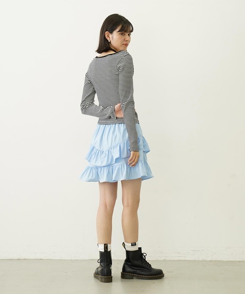 MILKFED.(ミルクフェド)の「RIB HALTER NECK TOP(Tシャツ/カットソー・レディース・ブラック/ピンク/パープル・ONE SIZE)」の7枚目の写真