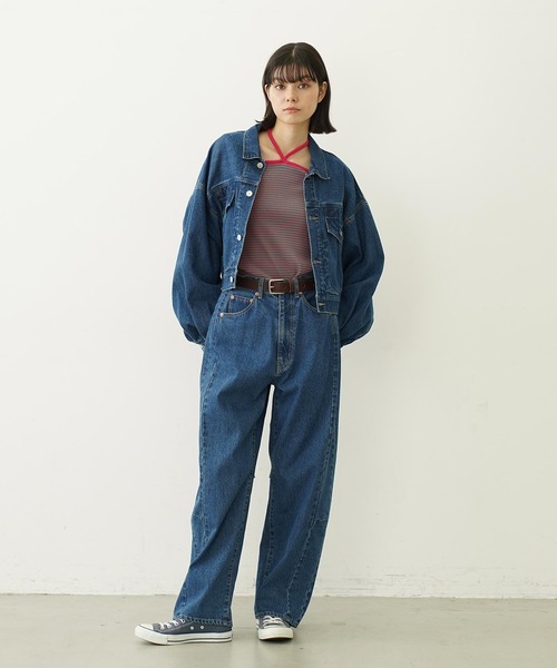 MILKFED.(ミルクフェド)の「RIB HALTER NECK TOP(Tシャツ/カットソー・レディース・ブラック/ピンク/パープル・ONE SIZE)」の19枚目の写真