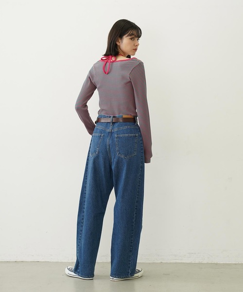 MILKFED.(ミルクフェド)の「RIB HALTER NECK TOP(Tシャツ/カットソー・レディース・ブラック/ピンク/パープル・ONE SIZE)」の15枚目の写真