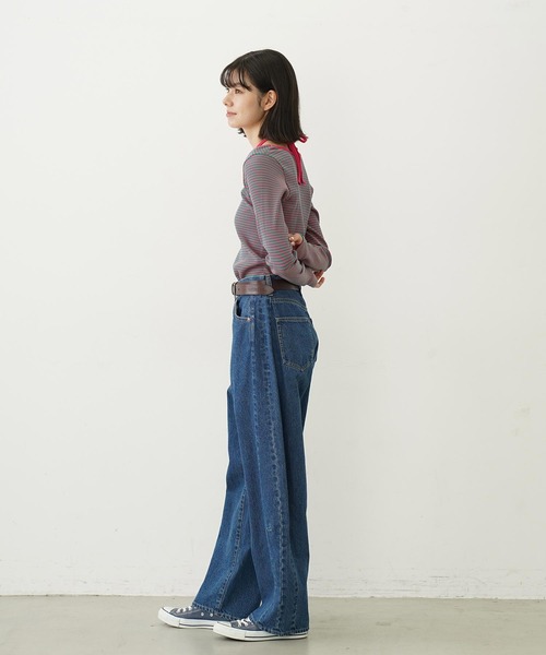 MILKFED.(ミルクフェド)の「RIB HALTER NECK TOP(Tシャツ/カットソー・レディース・ブラック/ピンク/パープル・ONE SIZE)」の16枚目の写真