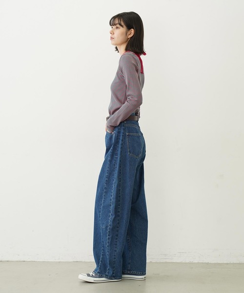 MILKFED.(ミルクフェド)の「RIB HALTER NECK TOP(Tシャツ/カットソー・レディース・ブラック/ピンク/パープル・ONE SIZE)」の17枚目の写真