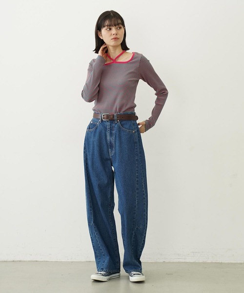 MILKFED.(ミルクフェド)の「RIB HALTER NECK TOP(Tシャツ/カットソー・レディース・ブラック/ピンク/パープル・ONE SIZE)」の14枚目の写真