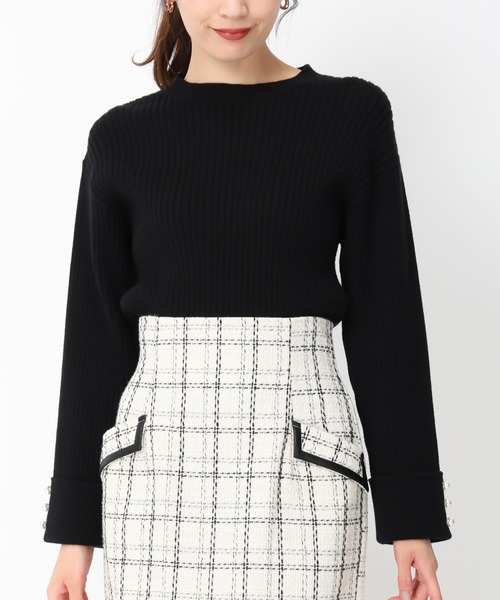 みまゆ セール】リブパール袖ニット/MM448320（ニット/セーター）｜MISCH