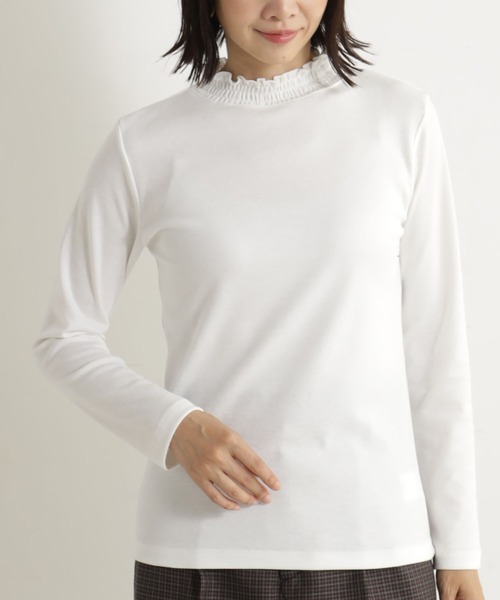 FOUND GOOD（ファウンドグッド）の「ショウシュウシャーリングHNT（Tシャツ/カットソー・レディース・ブラック/ホワイト系5/ベージュ/グレー系8・L/M/S）」の2枚目の写真