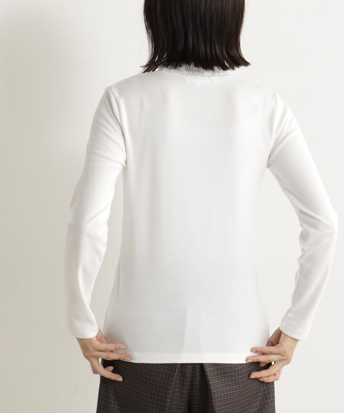 FOUND GOOD（ファウンドグッド）の「ショウシュウシャーリングHNT（Tシャツ/カットソー・レディース・ブラック/ホワイト系5/ベージュ/グレー系8・L/M/S）」の6枚目の写真