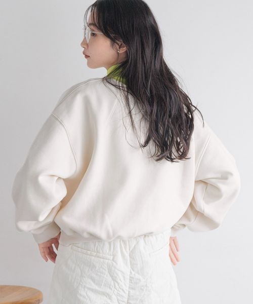 LOWRYS FARM（ローリーズファーム）の「スウェードウラケプルオーバーＬＳ　133783（スウェット・レディース・イエロー/チャコールグレー/アイボリー・FREE）」の20枚目の写真