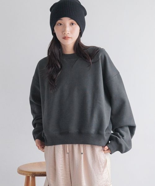 LOWRYS FARM（ローリーズファーム）の「スウェードウラケプルオーバーＬＳ　133783（スウェット・レディース・イエロー/チャコールグレー/アイボリー・FREE）」の16枚目の写真