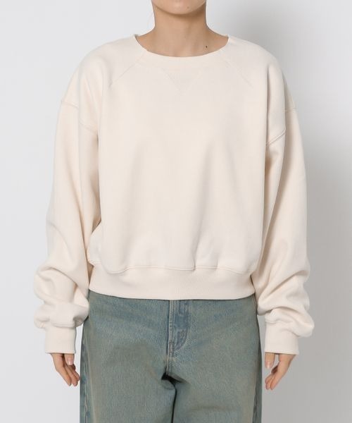 LOWRYS FARM（ローリーズファーム）の「スウェードウラケプルオーバーＬＳ　133783（スウェット・レディース・イエロー/チャコールグレー/アイボリー・FREE）」の14枚目の写真