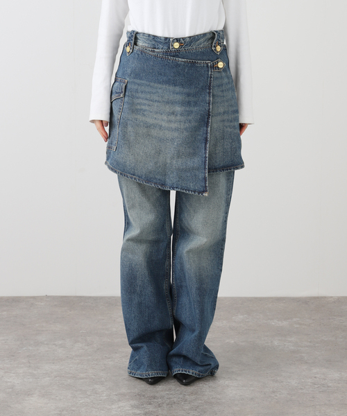 GANNI（ガニー）の「GANNI Jacquard Denim Wide Pants（デニム