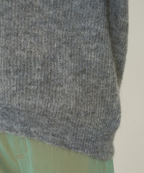 qualite scape（カリテ スケープ）の「パフ袖片畦ニットプルオーバー（ニット/セーター・レディース・ベージュ/エメラルド/チャコールグレー・フリー）」の18枚目の写真