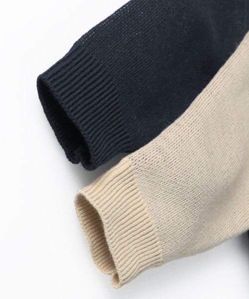 BRANSHES（ブランシェス）の「【マシンウォッシャブル】アソートニット（ニット/セーター・キッズ・ネイビー/アイボリー・S/L/M）」の20枚目の写真