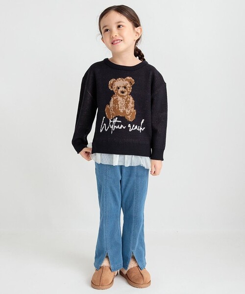 BRANSHES（ブランシェス）の「【マシンウォッシャブル】アソートニット（ニット/セーター・キッズ・ネイビー/アイボリー・S/L/M）」の16枚目の写真