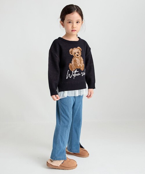 BRANSHES（ブランシェス）の「【マシンウォッシャブル】アソートニット（ニット/セーター・キッズ・ネイビー/アイボリー・S/L/M）」の17枚目の写真