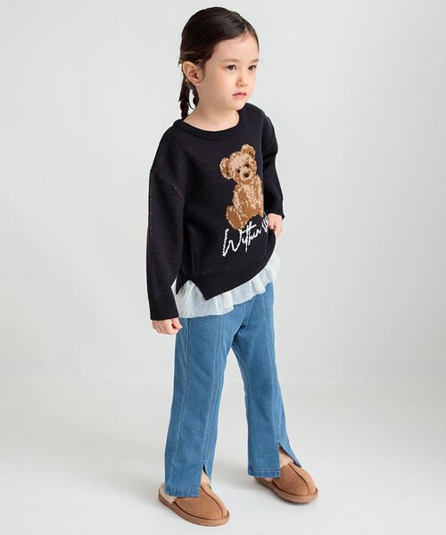 BRANSHES（ブランシェス）の「【マシンウォッシャブル】アソートニット（ニット/セーター・キッズ・ネイビー/アイボリー・S/L/M）」の9枚目の写真