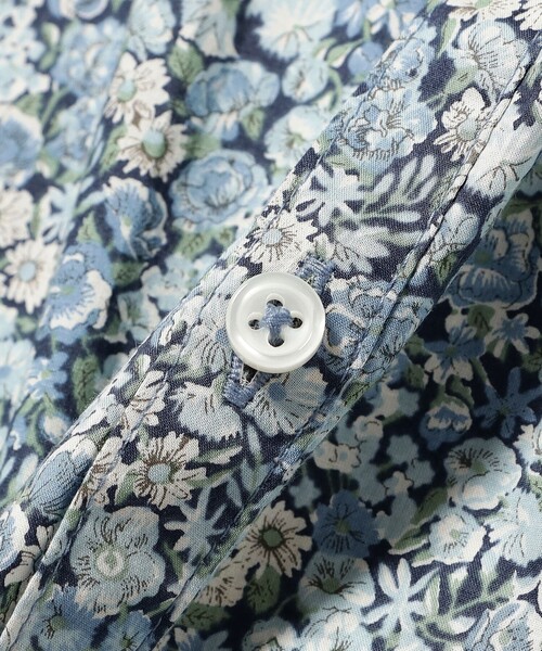 BEAMS BOY(ビームスボーイ)の「リバティ ベルト ノースリーブ ワンピース(ワンピース・レディース・ホワイト系その他7/ブルー・ONE SIZE)」の12枚目の写真