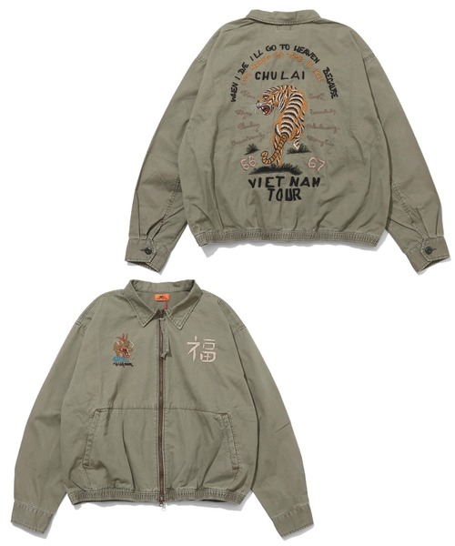 KRIFF MAYER(クリフメイヤー)の「スーベニアベトジャン(ミリタリージャケット・メンズ・グレー/チャコール/カーキ/イエロー/オレンジ・X-LARGE/LARGE/MEDIUM)」の10枚目の写真