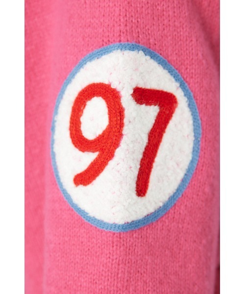 RODEO CROWNS WIDE BOWL（ロデオクラウンズワイドボウル）の「EMB MOTIFSケーブルカーディガン（カーディガン/ボレロ・レディース・ピンク/ブラック/オフホワイト/ダークグリーン・FREE）」の17枚目の写真