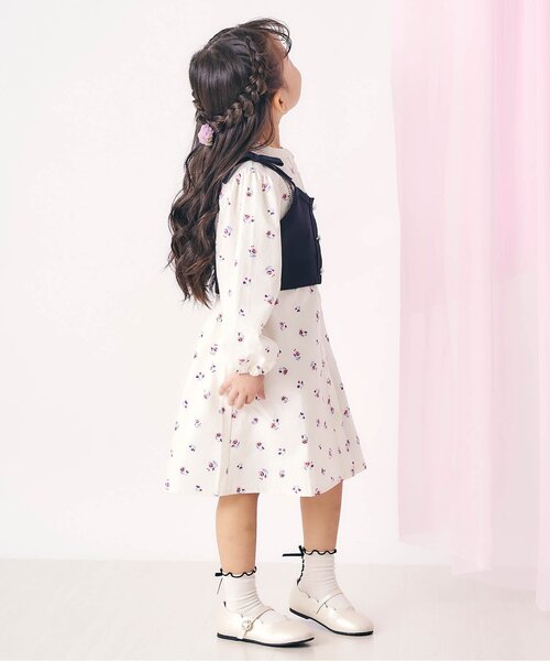 apres les cours(アプレレクール)の「お花ラメゴム・ミニクリップセット(その他ヘアアクセサリー・キッズ・アイボリー/ピンク・FREE)」の6枚目の写真