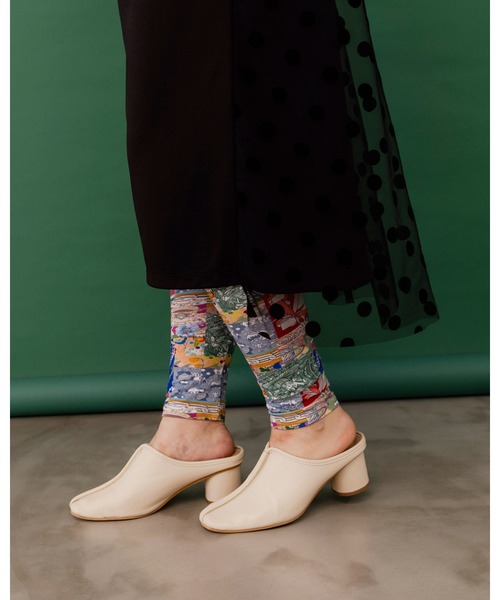 ScoLar（スカラー）の「143731：POP・カラフル・キャラクター 3柄展開 保湿保温レギンス（レギンス/スパッツ・レディース・グリーン/パープル/ブラック・M）」の7枚目の写真