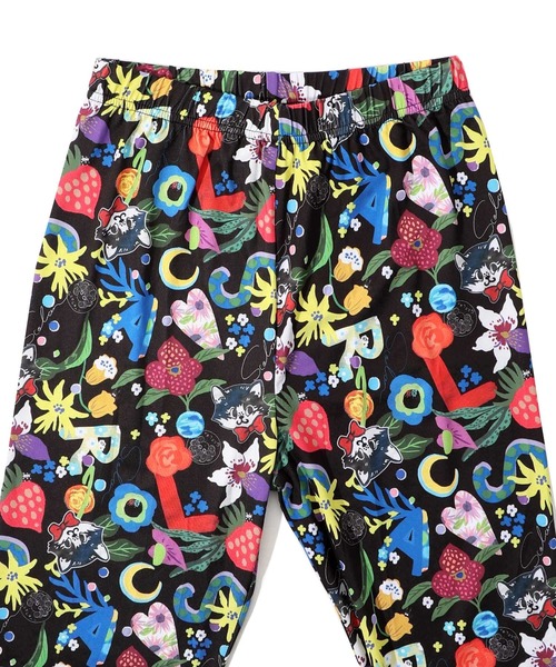 ScoLar（スカラー）の「143731：POP・カラフル・キャラクター 3柄展開 保湿保温レギンス（レギンス/スパッツ・レディース・グリーン/パープル/ブラック・M）」の16枚目の写真