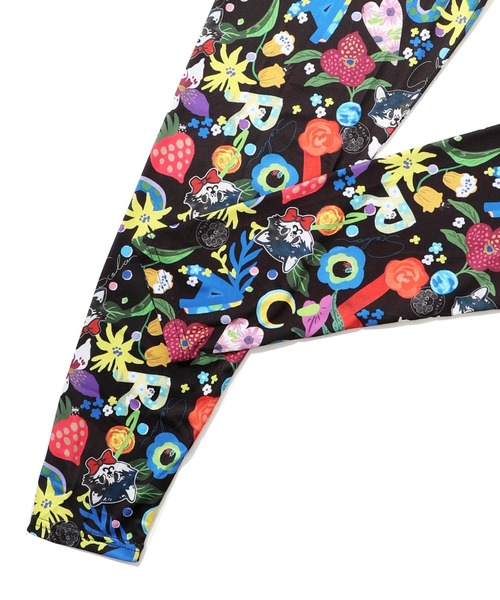 ScoLar（スカラー）の「143731：POP・カラフル・キャラクター 3柄展開 保湿保温レギンス（レギンス/スパッツ・レディース・グリーン/パープル/ブラック・M）」の17枚目の写真