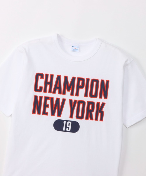 Champion（チャンピオン）の「【Champion/チャンピオン】キッズ ショートスリーブTシャツ（Tシャツ/カットソー・キッズ・ホワイト/その他35/ネイビー/オートミール・130/120/110/100/160/150/140）」の6枚目の写真