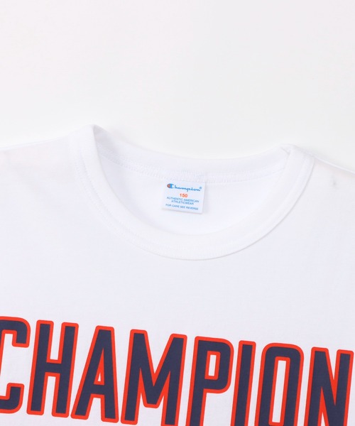 Champion（チャンピオン）の「【Champion/チャンピオン】キッズ ショートスリーブTシャツ（Tシャツ/カットソー・キッズ・ホワイト/その他35/ネイビー/オートミール・130/120/110/100/160/150/140）」の7枚目の写真
